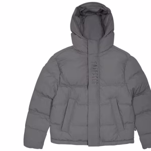 Trapstar Decoded 2.0 Hooded Puffer Jacket Grey