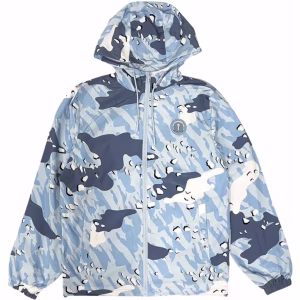 Trapstar Decoded Windbreaker Jacket Ice Blue Camo