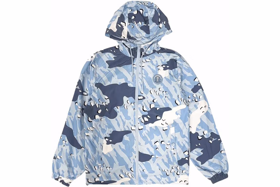 Trapstar Decoded Windbreaker Jacket Ice Blue Camo Trapstar Decoded Windbreaker Jacket Ice Blue Camo