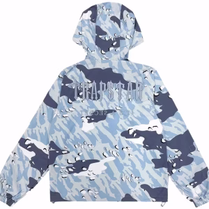 Trapstar Decoded Windbreaker Jacket Ice Blue Camo