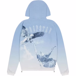 Trapstar Flying Birds Zip Windbreaker Jacket Blue