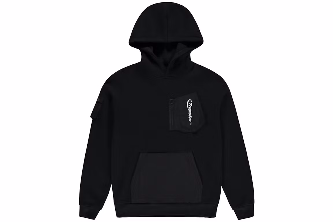 Trapstar Hyperdrive Pocket Hoodie Black Trapstar Hyperdrive Pocket Hoodie Black