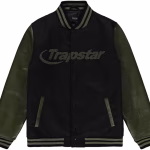 Trapstar Hyperdrive Varsity Jacket Olive