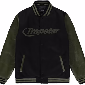 Trapstar Hyperdrive Varsity Jacket Olive