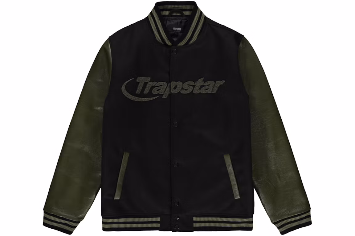 Trapstar Hyperdrive Varsity Jacket Olive Trapstar Hyperdrive Varsity Jacket Olive