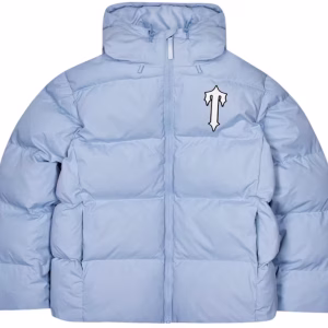 Trapstar Irongate Arch Hooded Puffer Jacket Light Blue