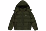 Trapstar Irongate Detachable Hooded Puffer Jacket Olive