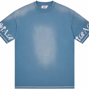 Trapstar Script 2.0 Tee Denim Blue