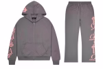 Trapstar Script 2.0 Tracksuit Grey- Pink