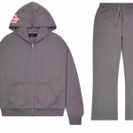 Trapstar Script 2.0 Tracksuit Grey- Pink