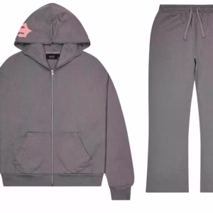 Trapstar Script 2.0 Tracksuit Grey- Pink