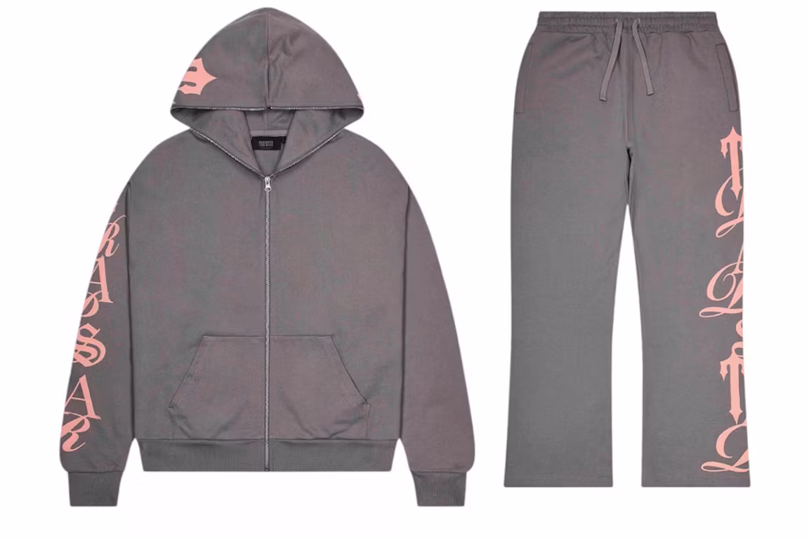 Trapstar Script 2.0 Tracksuit Grey- Pink Trapstar Script 2.0 Tracksuit Grey- Pink