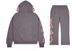 Trapstar Script 2.0 Tracksuit Grey- Pink