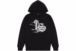 Trapstar TS Flame Print Hoodie Black