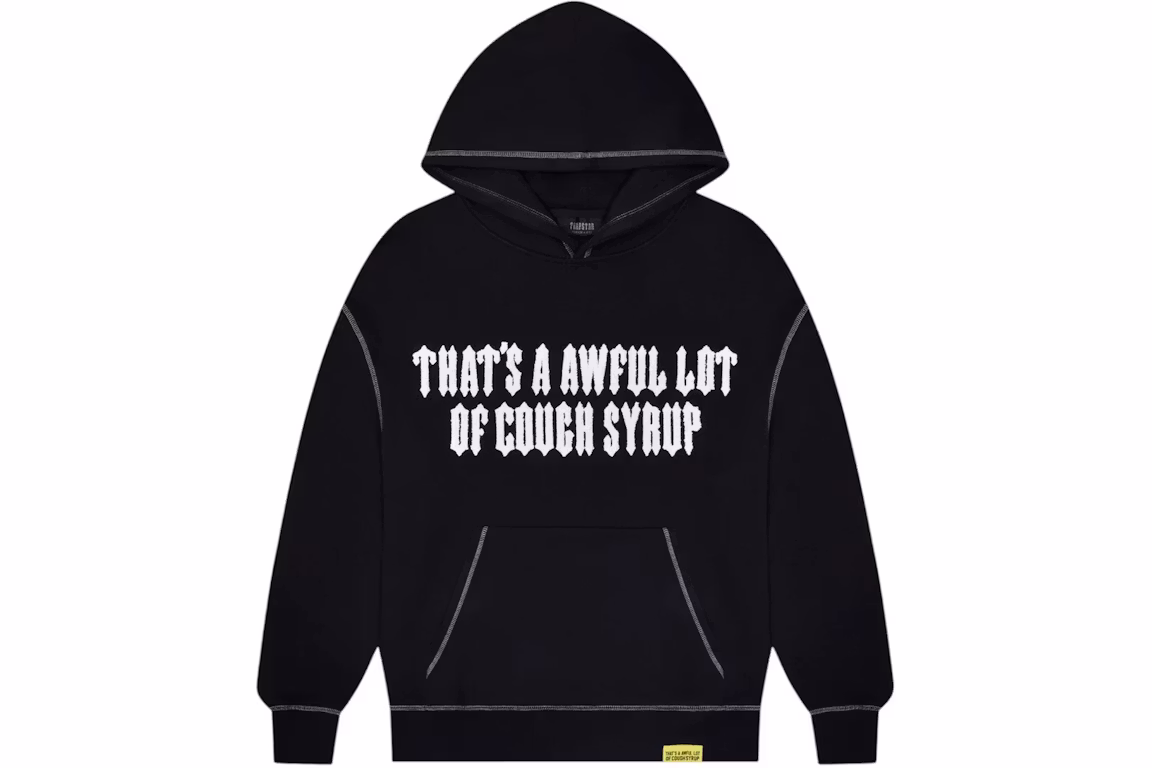 Trapstar x Cough Syrup Hoodie Black Trapstar x Cough Syrup Hoodie Black