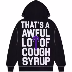 Trapstar x Cough Syrup Hoodie Black