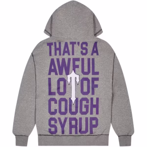 Trapstar x Cough Syrup Hoodie Grey