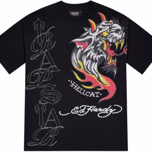 Trapstar x Ed Hardy Hell Cat Tee